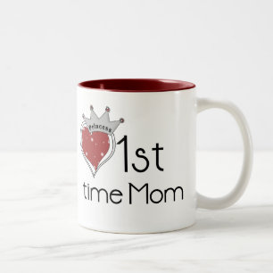 Princess Heart, eerste keer, mama-overhemden en ca Tweekleurige Koffiemok
