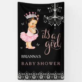 Princess Het is een meisje Baby shower Banner