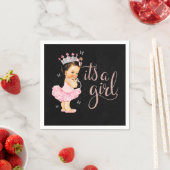 Princess Het is een meisje Baby shower Napkin Servetten (Insitu)