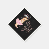 Princess Het is een meisje Baby shower Napkin Servetten (Hoek)