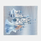 Princess Horse krijgt cadeau voor 3 verjaardagen Fleece Deken (Voorkant (Horizontaal))