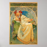 Princess Hyacinth door Alphonse Mucha Poster<br><div class="desc">Princess Hyacinth door Alphonse Mucha -  kunst - Art Nouveau</div>