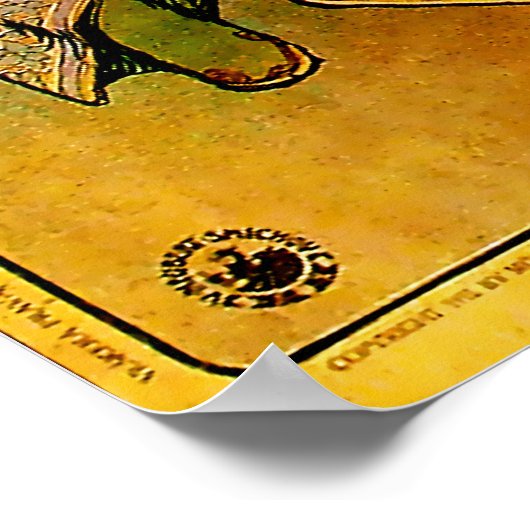 Princess Hyacinth Poster van Alphonse Mucha (Hoek)