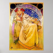 Princess Hyacinth Poster van Alphonse Mucha (Voorkant)