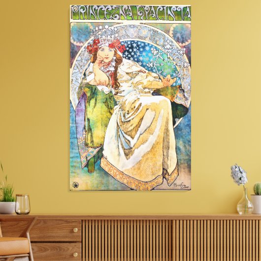 Princess Hyacinth  Theater Advertisement Canvas Afdruk (Insitu (Woonkamer))