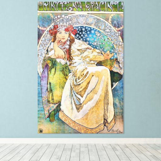 Princess Hyacinth  Theater Advertisement Canvas Afdruk (Insitu (Houten vloer))
