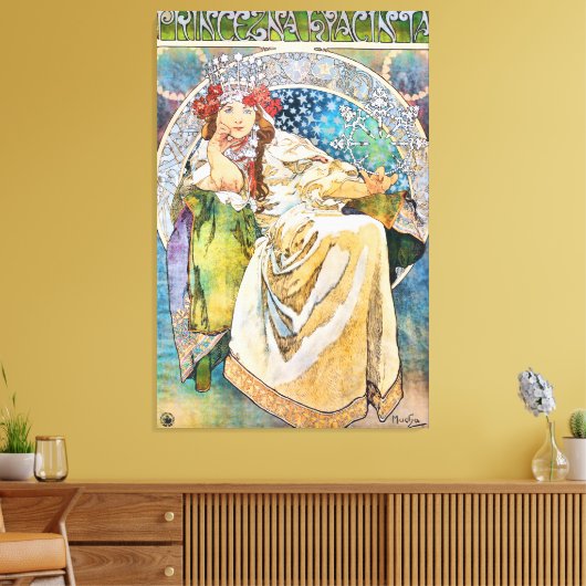 Princess Hyacinth  Theater Advertisement Canvas Afdruk (Insitu (Woonkamer))