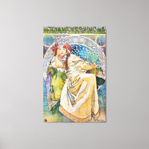 Princess Hyacinth  Theater Advertisement Canvas Afdruk