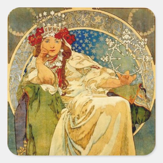 Princess Hyacinth Vierkante Sticker (Voorkant)