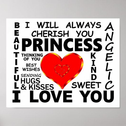 Princess I love you Poster (Voorkant)