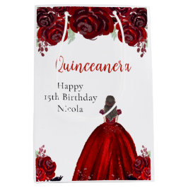 Princess in a Green Dress Quinceanera Birthday Medium Cadeauzakje