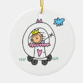 Princess in Carriage Keramisch Ornament (Voorkant)