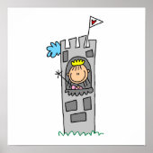 Princess in Castle Tower Poster (Voorkant)