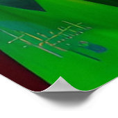 Princess in green floral dress poster (Hoek)