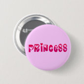 Princess in Hearts Ronde Button 5,7 Cm (Voorkant /achterkant)