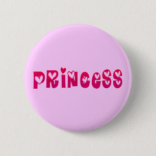 Princess in Hearts Ronde Button 5,7 Cm