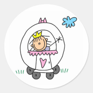 Princess in koets Sticker