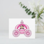 Princess in Royal Carriage Briefkaart (Staand voorkant)