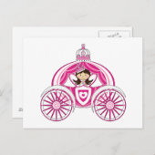 Princess in Royal Carriage Briefkaart (Voorkant / Achterkant)