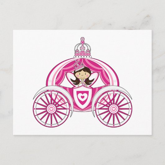 Princess in Royal Carriage Briefkaart (Voorkant)