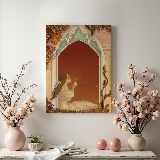 Princess in Sunlight  Canvas Afdruk