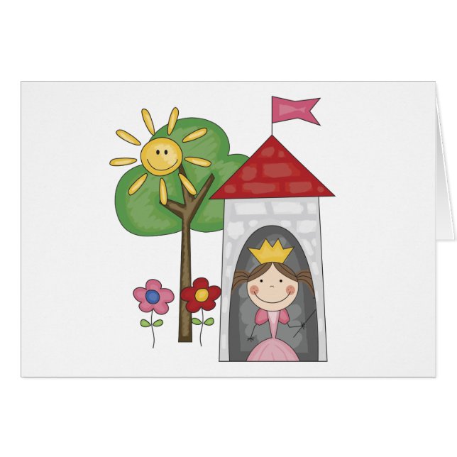 Princess in Tower Tshirts en Gifts (Voorkant Horizontaal)