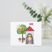 Princess in Tower Tshirts en Gifts Briefkaart (Staand voorkant)