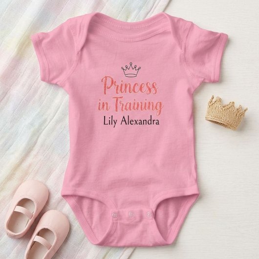 Princess in Training  Personalized Bodysuit