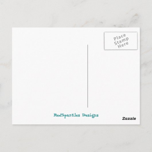 Princess Indigo Briefkaart (Achterkant)