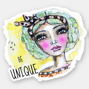 Princess Inspirerend Quote Whimsical Artsy Cute Sticker