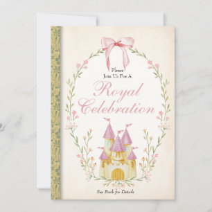 Princess Invitation, Princess Birthday Invitation Kaart