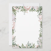 Princess is aangekomen in de roze waterverf tuin aankondiging (Achterkant)