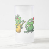 Princess is een kikker matglas bierpul (Center)