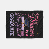 Princess is een Pre School Afstuderen Afstuderen P Fleece Deken (Voorkant (Horizontaal))