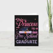 Princess is een Pre School Afstuderen Afstuderen P Kaart (Voorkant)