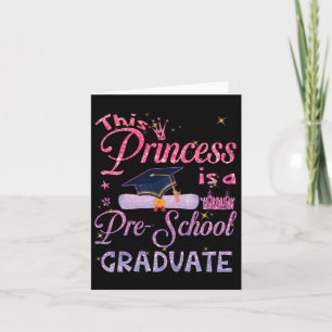 Princess is een Pre School Afstuderen Afstuderen P Kaart