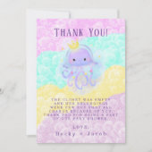 Princess Jellyfish Baby shower Dank u wel Bedankkaart (Voorkant)