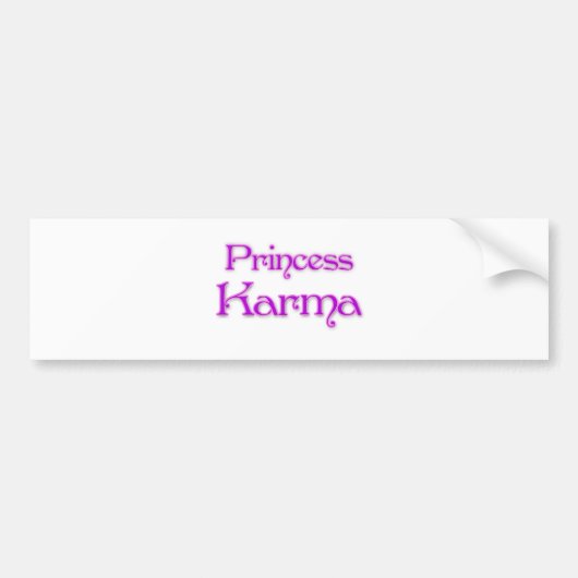 Princess Karma Bumpersticker (Voorkant)