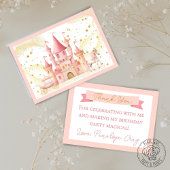 Princess Kasteel Plat Bedankkaart