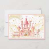 Princess Kasteel Plat Bedankkaart (Voorkant)