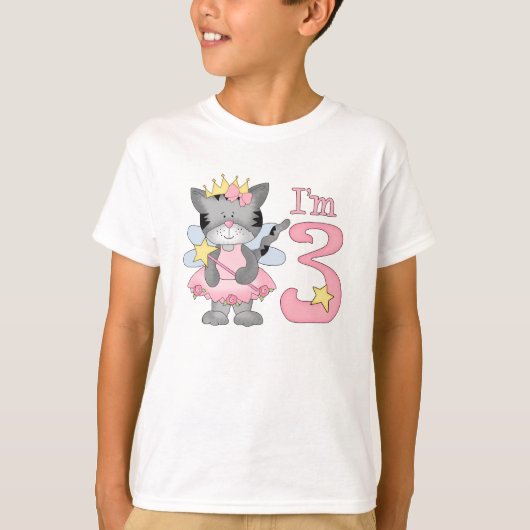 Princess Kat 3rd Birthday T-shirt (Voorkant)