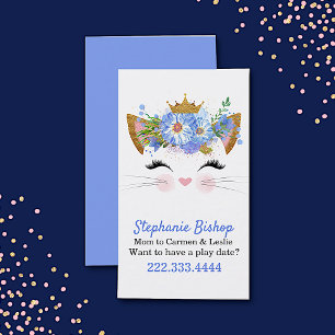 Princess Kat Mmammie Play Date Kaart Contactkaartje