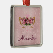 Princess Kat Roos Gold - Blush Pink Metalen Ornament (Rechts)