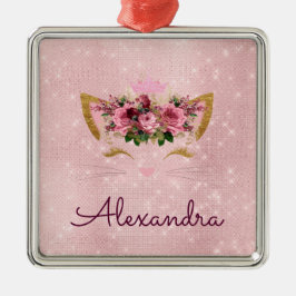 Princess Kat Roos Gold - Blush Pink Metalen Ornament