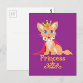 Princess Kitten Briefkaart (Voorkant / Achterkant)