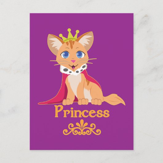 Princess Kitten Briefkaart (Voorkant)