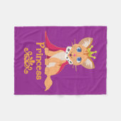 Princess Kitten Fleece Deken (Voorkant (Horizontaal))