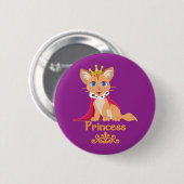 Princess Kitten Ronde Button 5,7 Cm (Voorkant /achterkant)