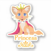 Princess Kitten Sticker (Voorkant)