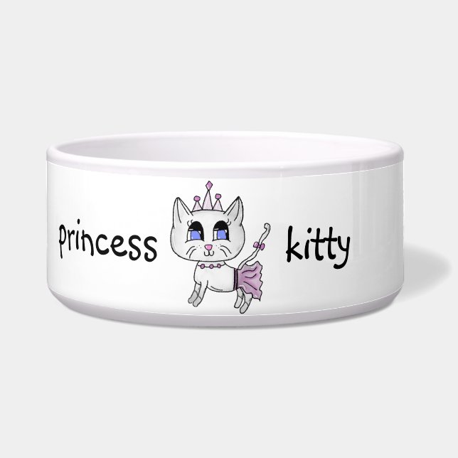 Princess Kitty Cat Dish Voerbakje (Voorkant)